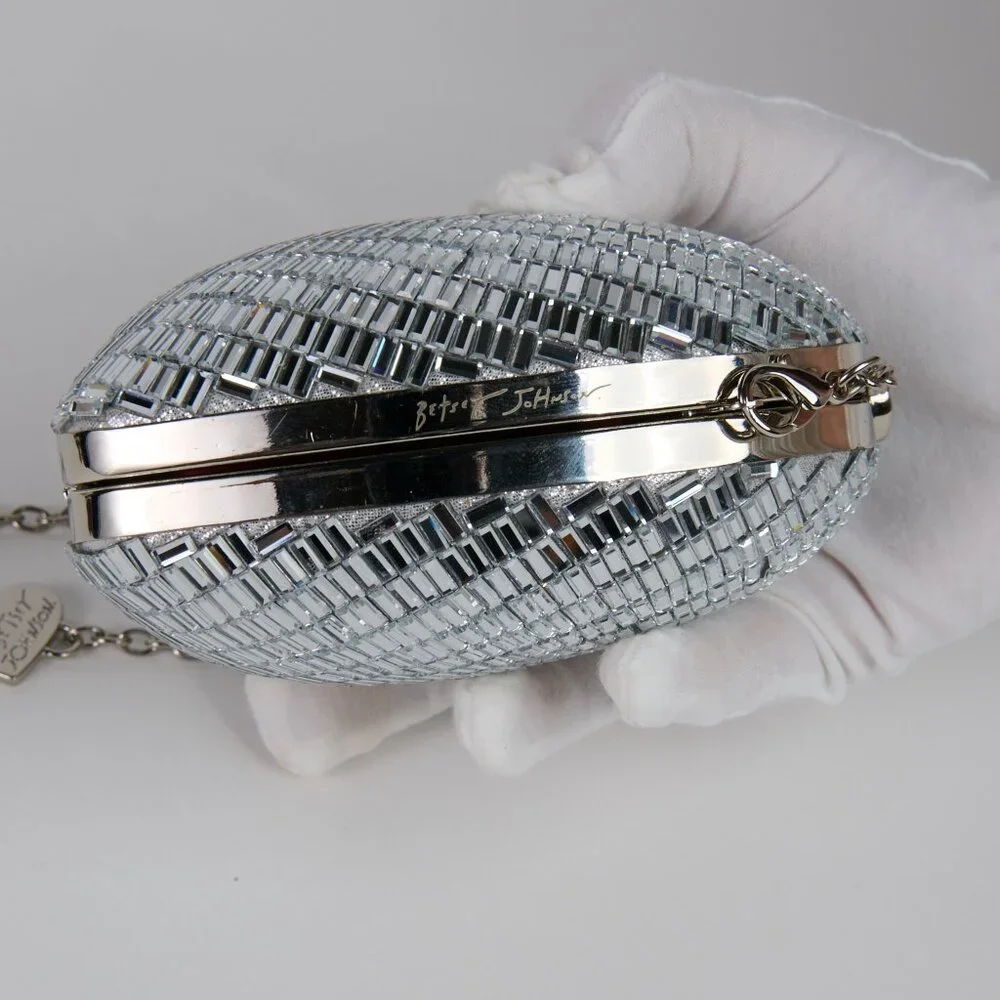 Betsy Johnson Mirror Heart shaped Crossbody - NWOT - Picture 4 of 6